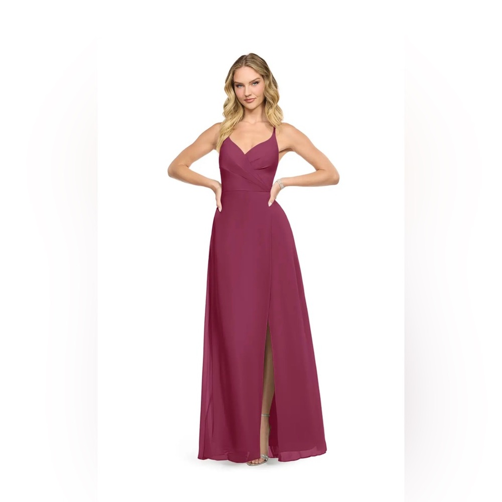 Azazie Berry Maxi Dress